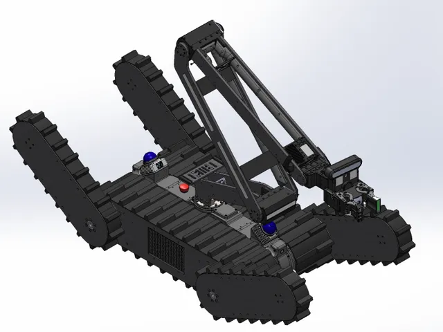 クローラーロボットの 3DCAD モデル