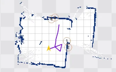 SLAM で作成した 2D 地図